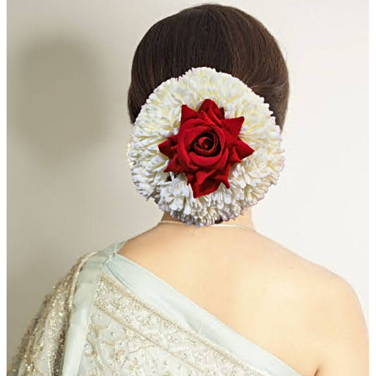 Mogra & Roses Embellished Jumbo Full Cover Bridal Hair Gajra