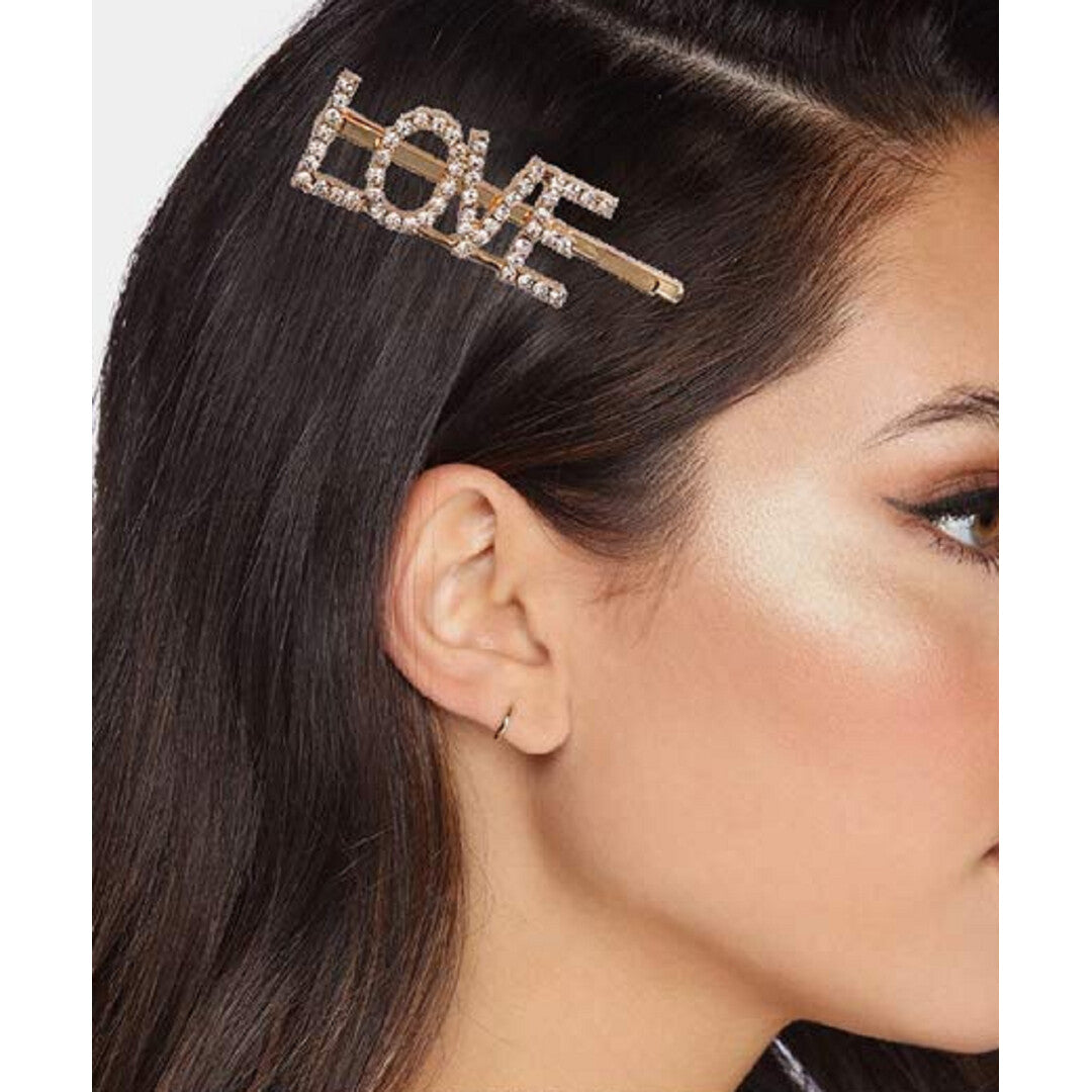 Proplady Stylish Embellished LOVE Letter Hair Pins