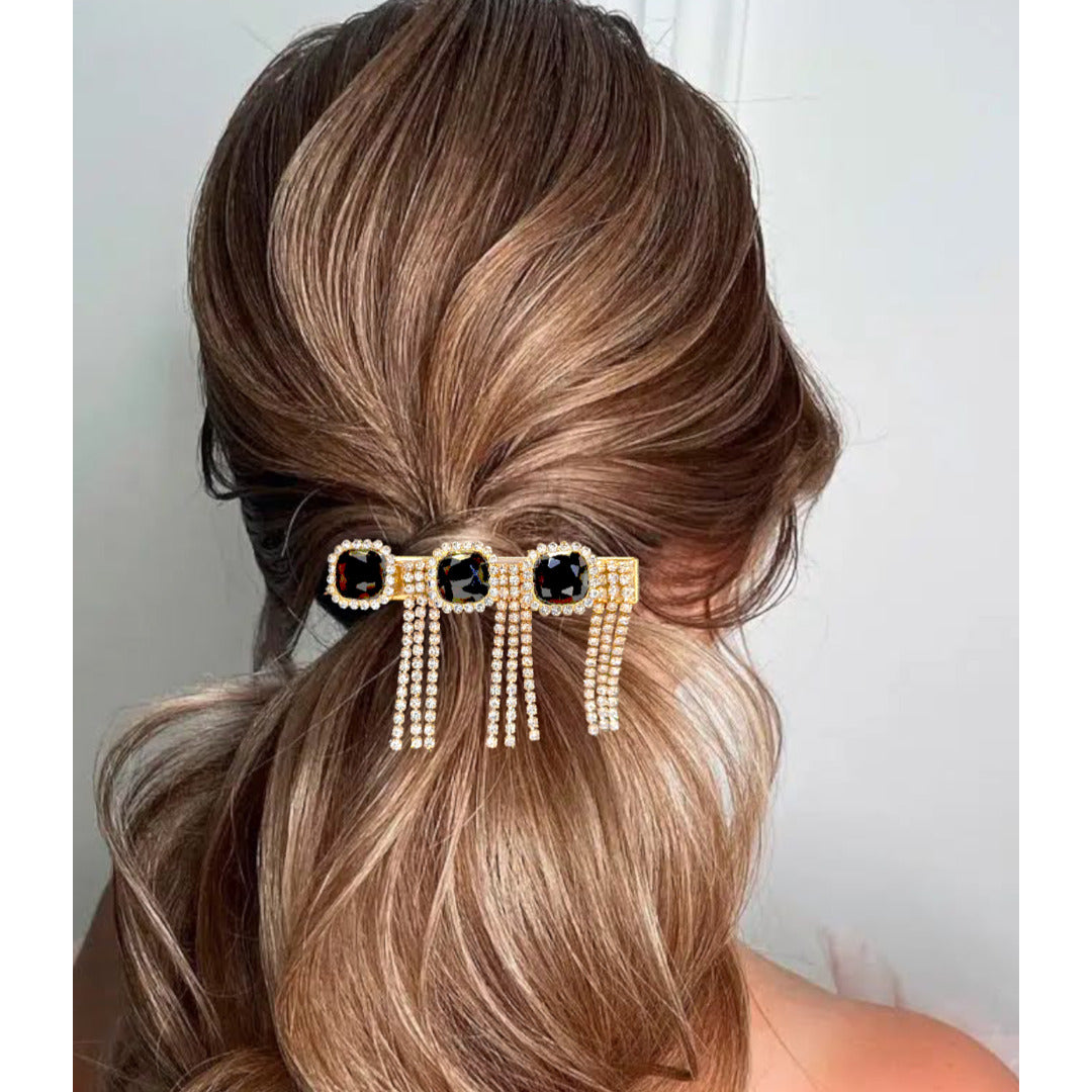 Proplady Stylish (Set of 2) Embellished Hair Pins with Latkans