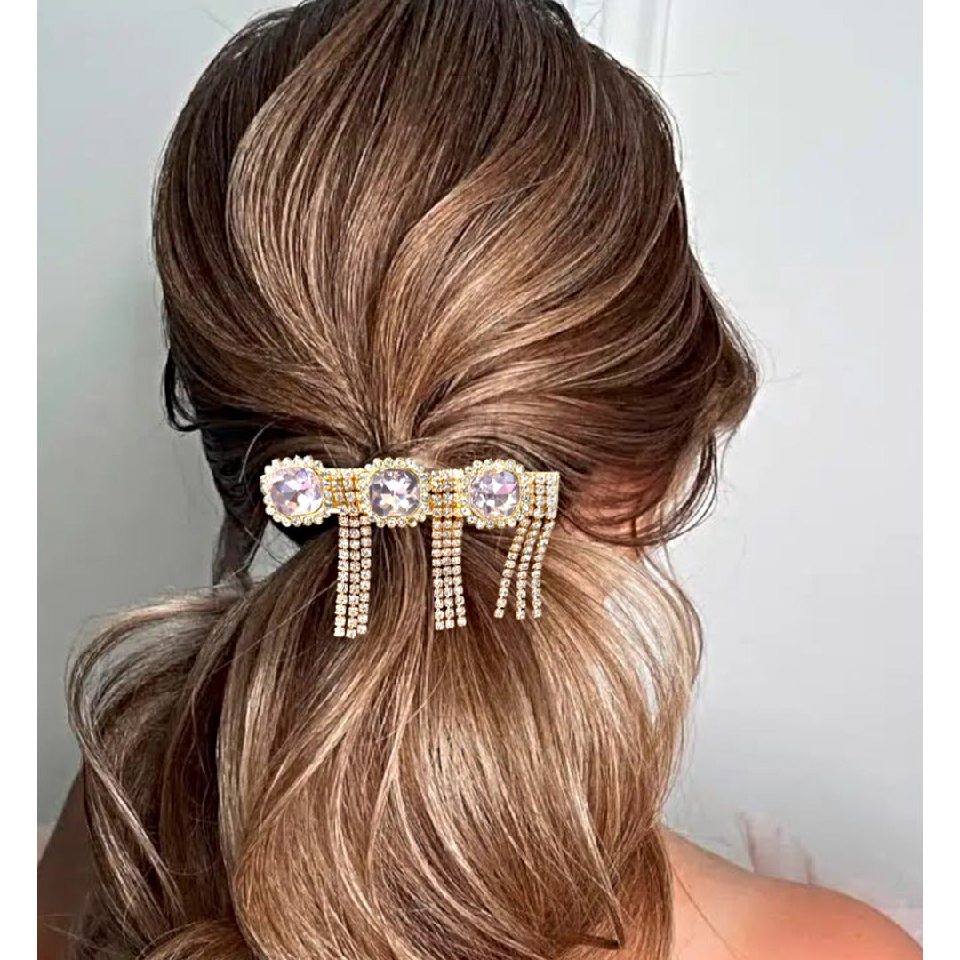 Proplady Stylish (Set of 2) Embellished Hair Pins with Latkans