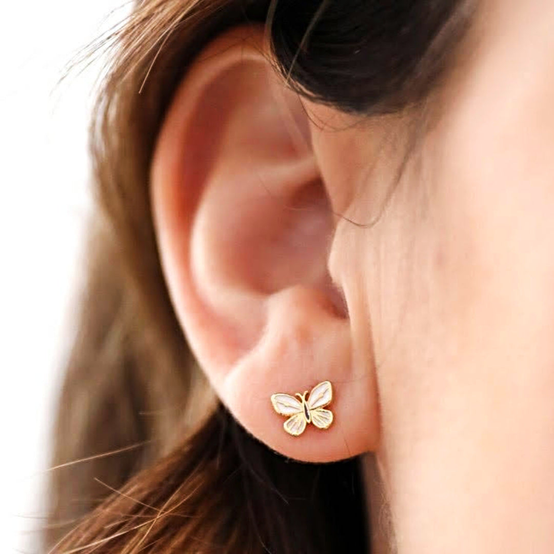 Korean Collection Butterfly Stud Earrings