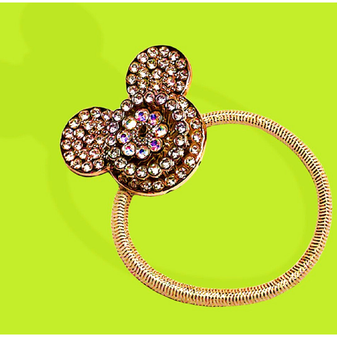 Style Girl Rhinestones Embellished Teddy Hair Scrunchies