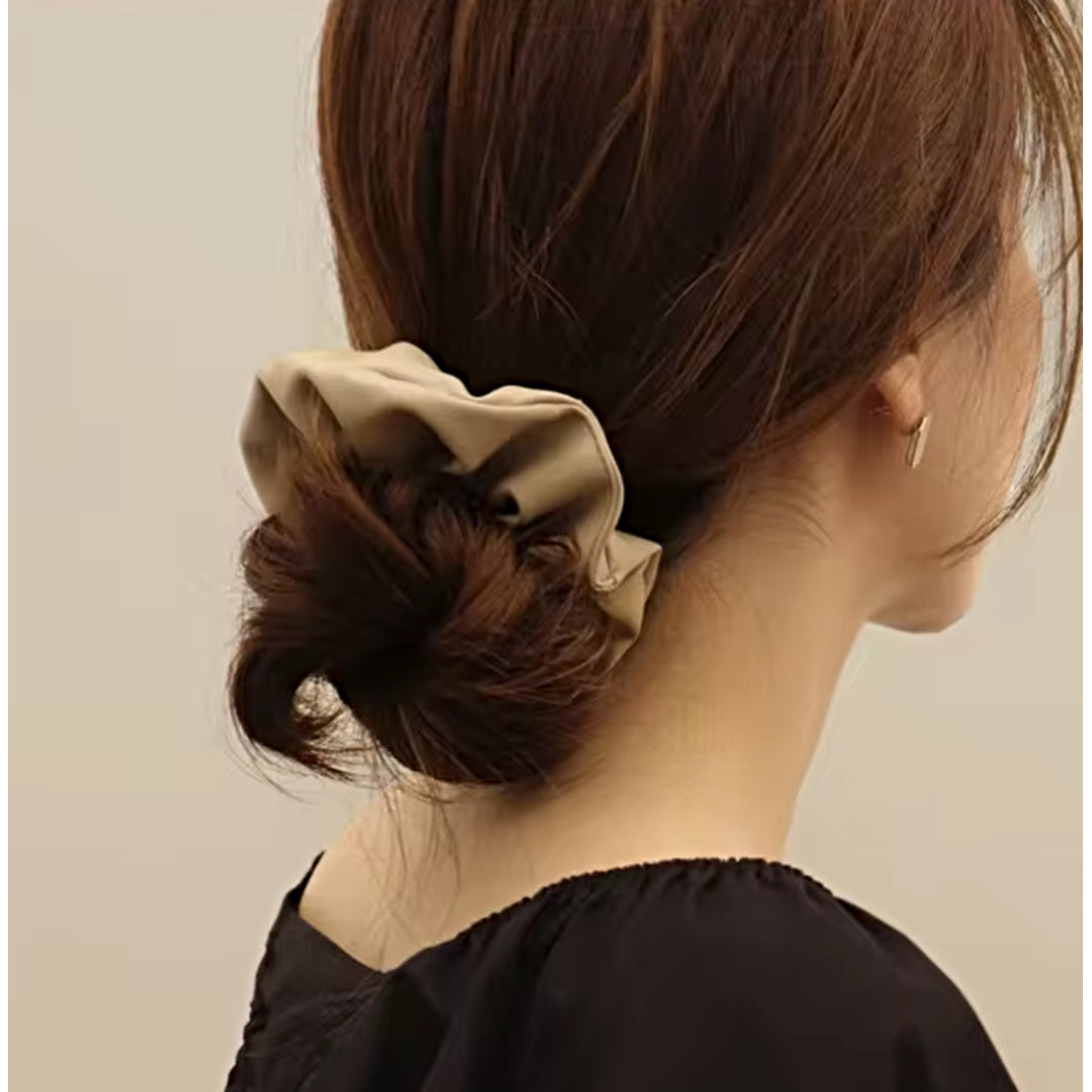 Voguish Leather Jumbo Hair Scrunchies