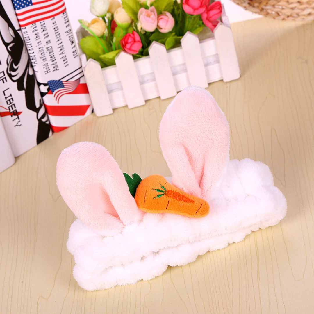 Proplady Stylish Ultra Soft Fur Bunny Ears Carrot Head Band Hair Band