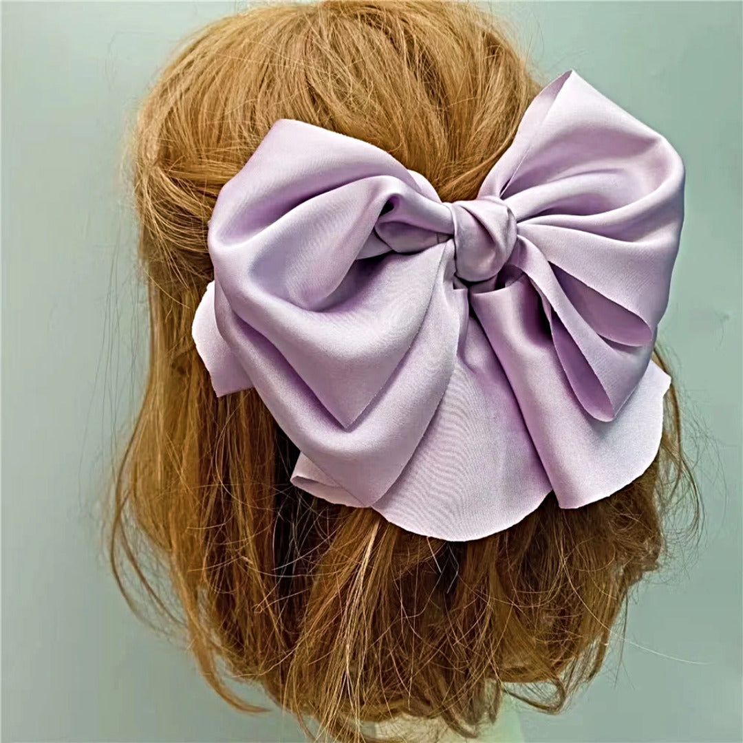 Proplady Stylish Wide Satin Bow Hair Clip, Pin,Hair Brooch