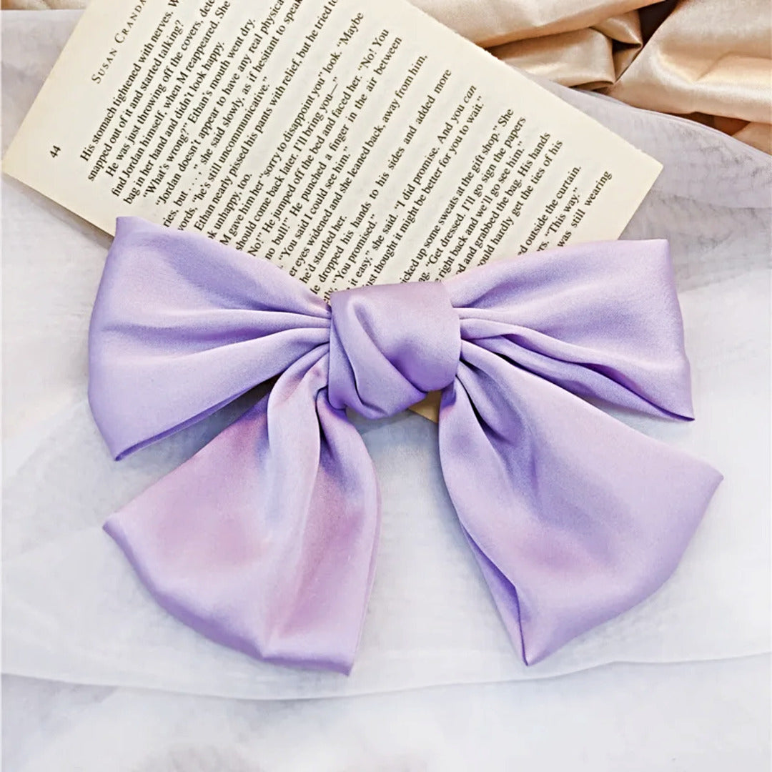 Proplady Stylish Wide Satin Bow Hair Clip, Pin,Hair Brooch