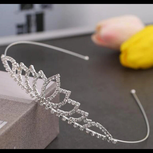 Proplady Wedding Collection Silver Embellished Crown